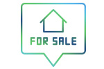 For sale sign with house icon